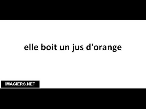 Pronounce French with Vincent # elle boit un jus d'orange - YouTube