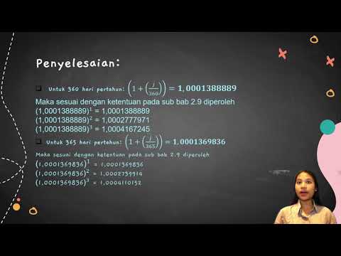 Matematika Ekonomi | Suku Bunga Yang Tidak Ditabelkan & Bunga Majemuk Harian