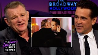 Colin Farrell & Brendan Gleeson Break Down Their Globes Kiss