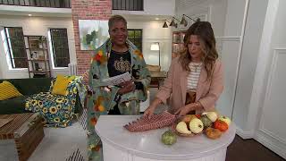 Home Reflections Mini Pumpkins & Leaf Tray Tablescape on QVC