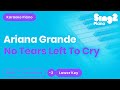 No Tears Left To Cry Karaoke | Ariana Grande (Karaoke Piano)