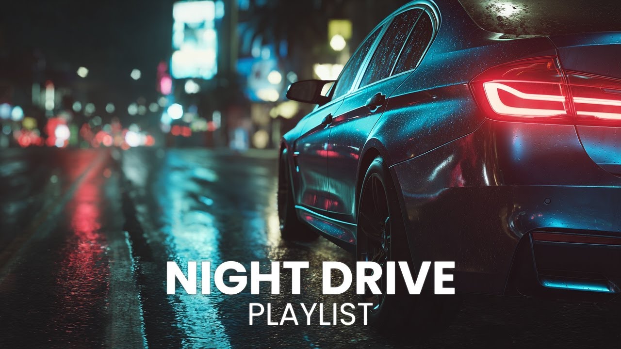 Neon Urban Drive With Dark Trap and Wave Sound