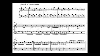 J. S. Bach - Suite Inglese n. 2 in la minore BWV 807, Glenn Gould, 432Hz (Sheet music, Score)