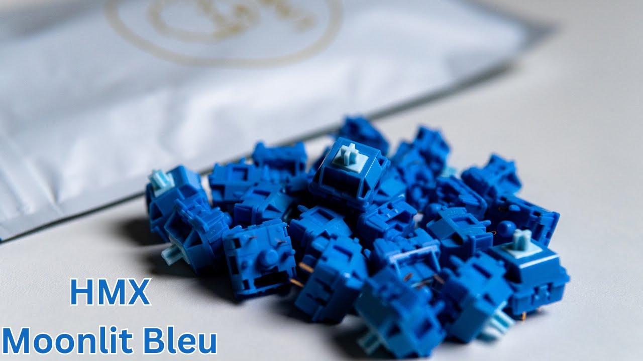 HMX Moonlit Bleu Linear Switches! (Review + Sound Test) - YouTube