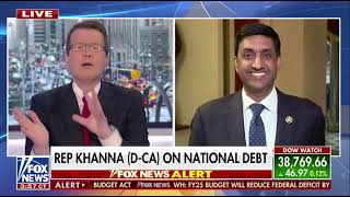 Ro Khanna on Cavuto: Coast to Coast on Fox News discussing the national debt