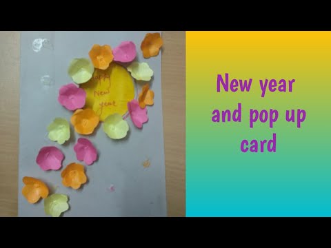 Pop card year nicely because point come another own very light today made New year card | pop up Card | paper card - YouTube