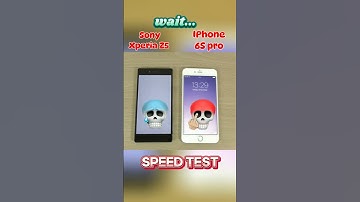 Speed Test Throwback: Xperia Z5 Premium vs. iPhone 6S – Surprise Winner#shorts