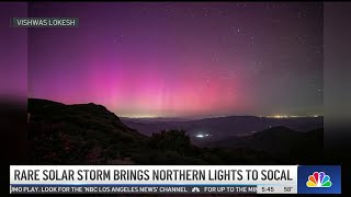 SoCal treated to rare Northern Lights display by NBCLA 4,831 views 11 hours ago 3 minutes, 20 seconds