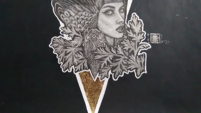 Tattoo Dama xadrez TIMELAPSE by Rafáel Riberio (Nossa Honra) 