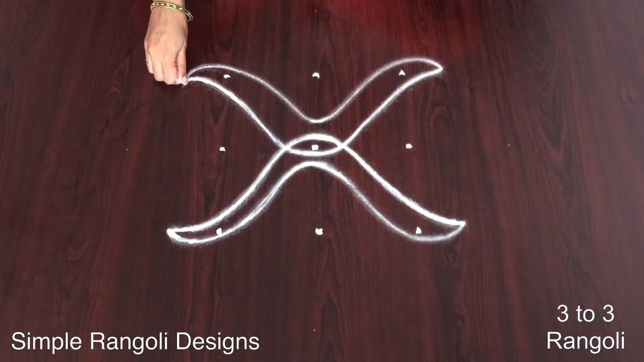 3×3 Beautiful Kutty Kolam