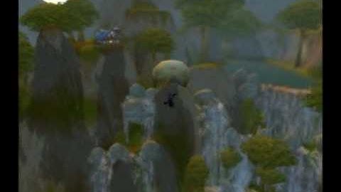 WoW 3.3.3 Glitch - Secret House on top of the Elwynn Waterfalls