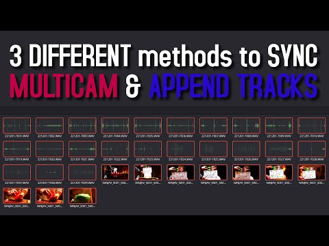 Different Audio Video synchronization methods in Resolve