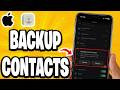 How To Backup Contacts On iPhone