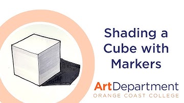 How to Shade a Cube with Markers in the Industrial Design Style