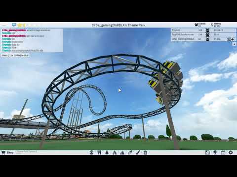 Theme Park Tycoon 2 Testing New Beyond Vertical Drop Coaster Custom Layout By Me Youtube - new flying coaster in theme park tycoon roblox youtube