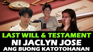 JACLYN JOSE LAST WILL AND TESTAMENT kay Andi Eigenmann at Gwen Guck PUMANAW NA CAUSE OF DEATH | RIP