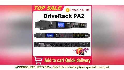 DriveRack PA2 2 Input 6 Output Digital Audio Processor Original Software Professional Audio Equipmen