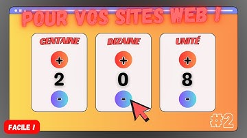 Comment créer un compteur dynamique pour votre SITE WEB en HTML / CSS / JS !! #2