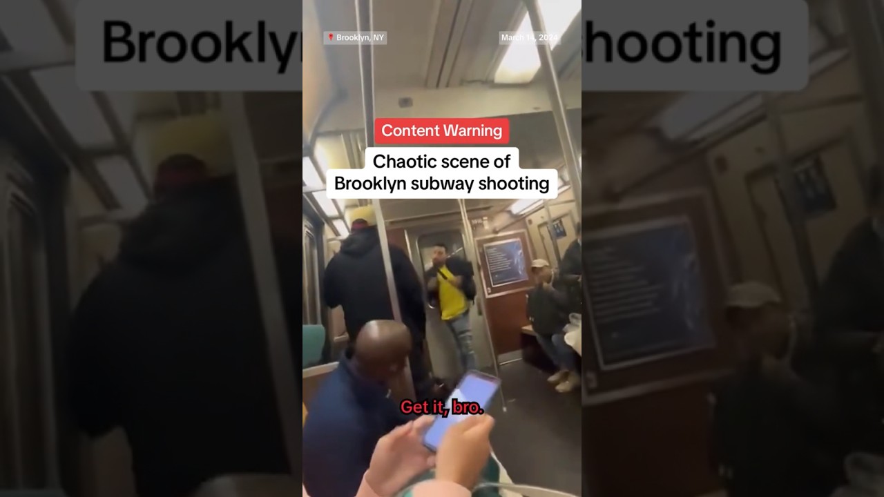 Chaotic scene of Brooklyn subway shooting