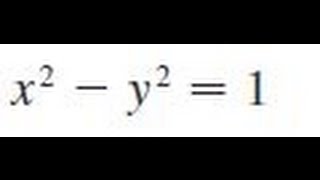 x^2 - y^2 = 1, Find dy/dx by implicit differentiation