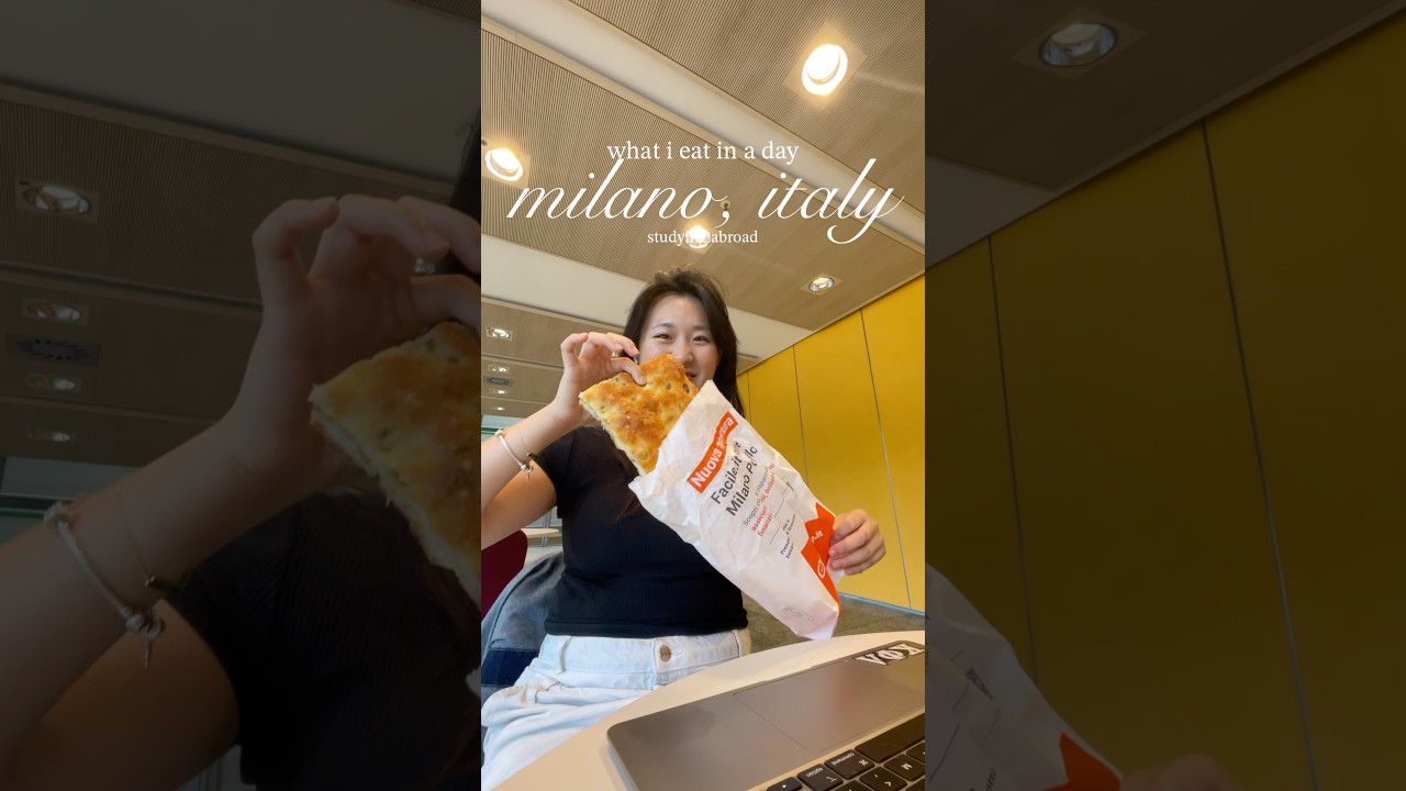 what i eat in a day studying abroad in milan italy 🇮🇹 