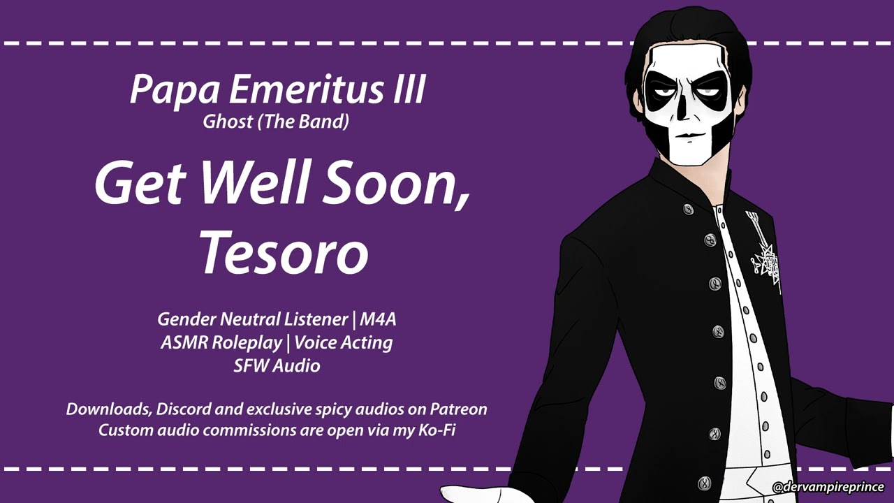 ASMR | Ghost - You're Sick And Terzo Comforts You [M4A] [Sick comfort]