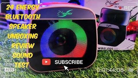24ENERGY Bluetooth Speaker Unboxing Rivew Sound Test 💥👌#bluetoothspeaker #soundtest #speakers 