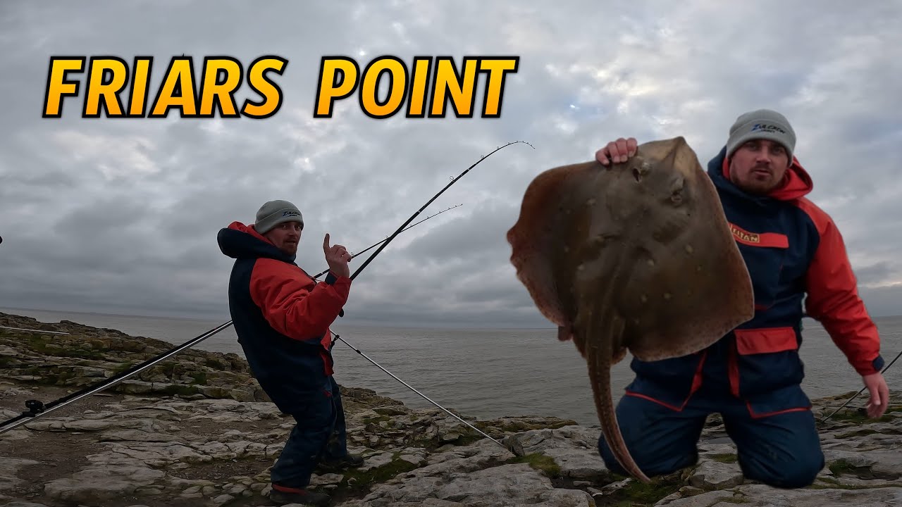 UK Shore Fishing chasing Blonde Rays at Friars Point fishing 