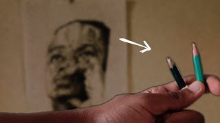 Can 2 tiny pencils complete a portrait 