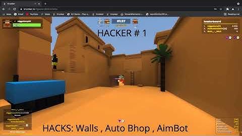 Krunker Hacker # 1: Using AimBot , Auto Bhop , ESP , IGN : niggatony03