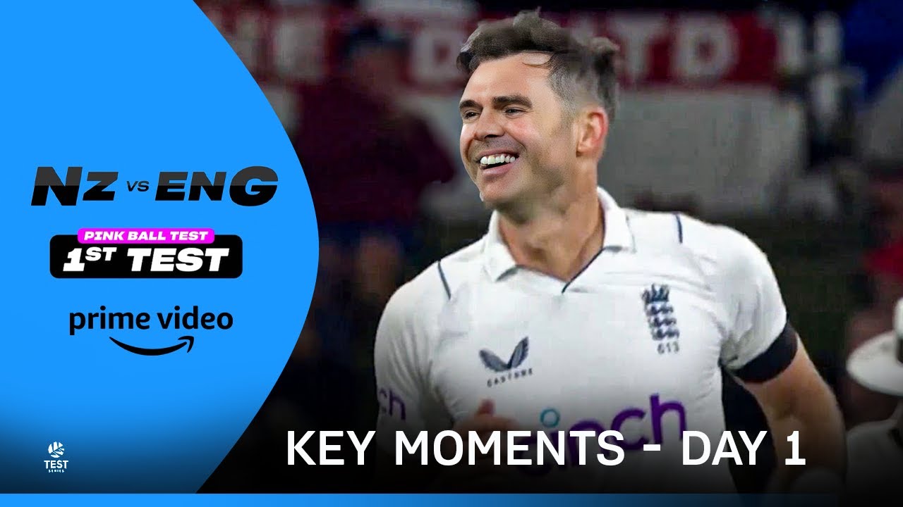 NZ vs Eng | 1st Test - Day 1 | Key Moments | Prime Video India - YouTube