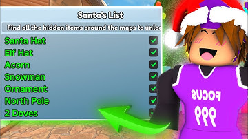 I FOUND ALL THE ITEMS ON SANTAS LIST IN MM2.. (Murder Mystery 2)