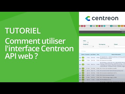 Comment utiliser l'interface Centreon API web ?
