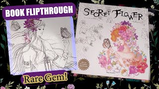 Secret Flower Coloring Book Flip Through | Flower Myths & Legends