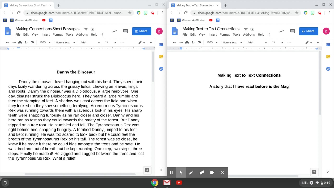 Text to Text Connections - YouTube