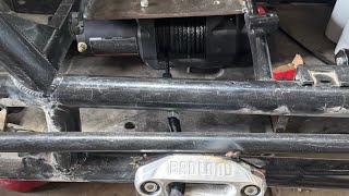 Side Winch on speed UTV Offroad recovery build 
