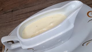 صلصة الجبن /كريمة الجبن الاصلية بلكريمة السائلة ويمكن تعويضها بالحليب sauce fromagère