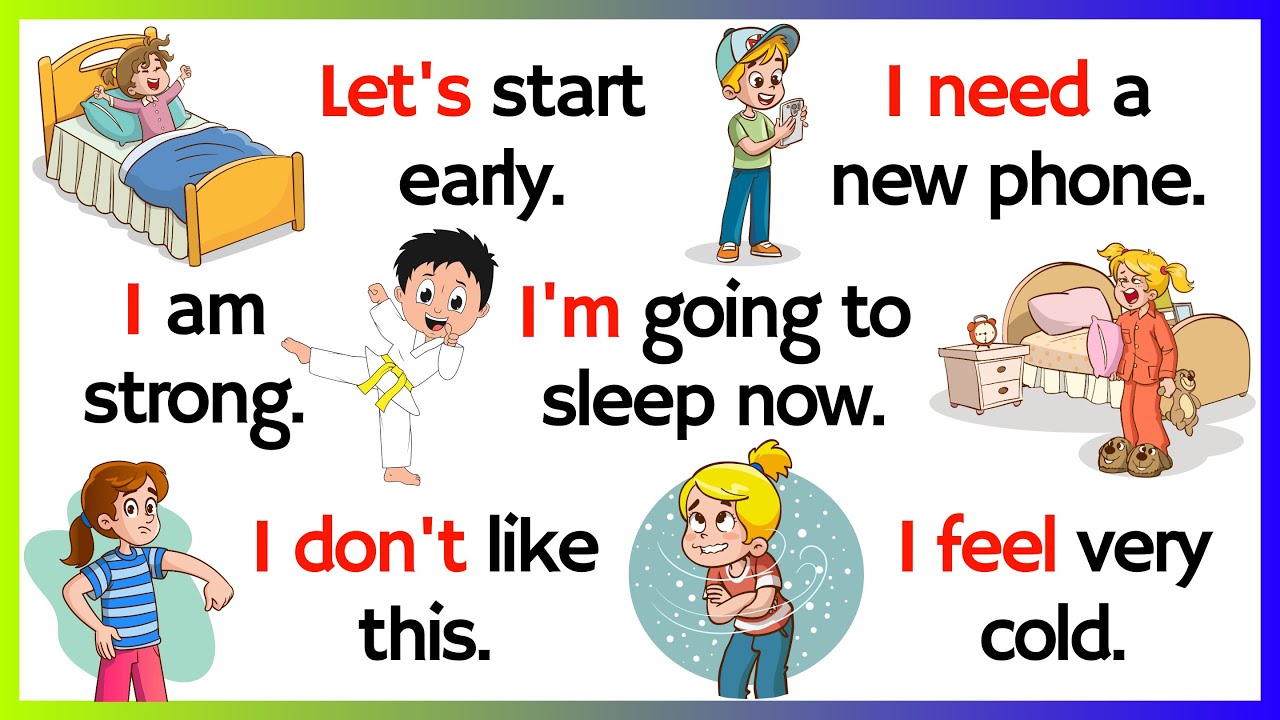 Speak English Easily | 100 Fun Sentences for Kids - YouTube