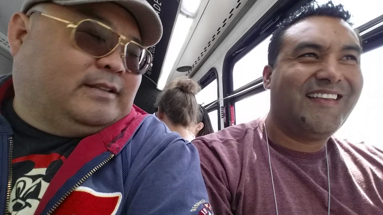 Riding The Bus To Disneyland From Toy Story Parking Lot - YouTube