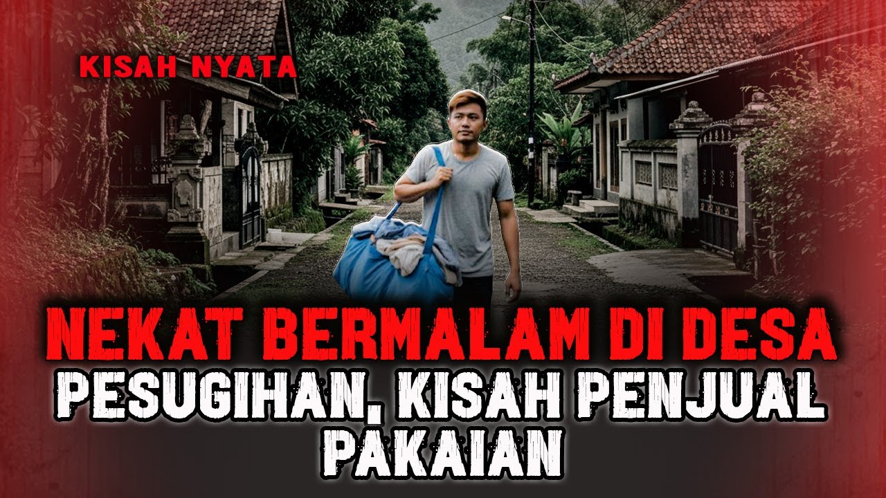 DESA PESUGIHAN‼️KISAH PENJUAL PAKAIAN NEKAT BERMALAM DI DESA PESUGIHAN JAUH DARI KOTA...
