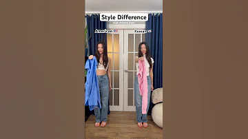 American Vs Korean Style Americanstyle Fashion Stylehacks Ootd Koreanstyle 