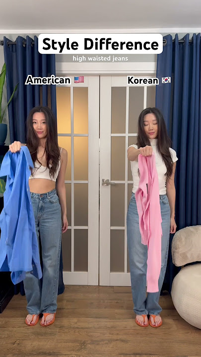 American vs Korean style 🇺🇸🇰🇷  #americanstyle #fashion #stylehacks #ootd #koreanstyle