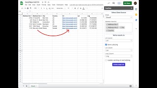 Create Google Maps links from address in spreadsheet | EasyMaps Add-On