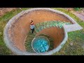 I Build The Most Beautiful Underground Water Well for Clean Water near My Tiny Little House