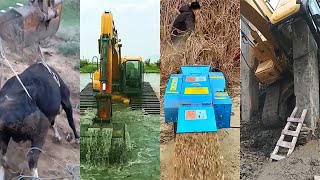 Amazing Excavator Work Near Me And Agriculture Tools Compilation 2021 #2