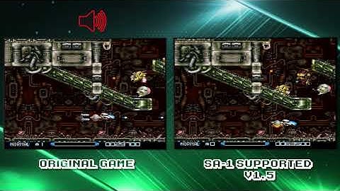 Retro Comparison: Super R-Type Original vs SA-1 Supported (v1.5) - SNES (4k60FPS)