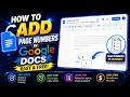 How to Add Page Numbers in Google Docs