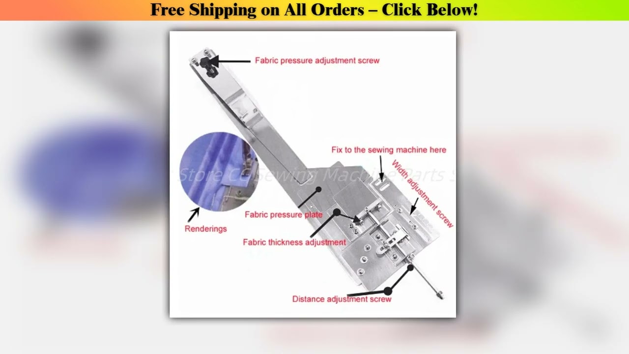 Pintuck Attachment for 1 Needle Lockstitch Industrial Sewing Machine 