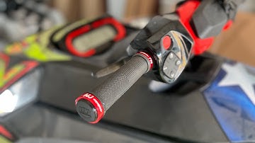 Wet Jet Performance handle bar grips and extended bar end install for Seadoo