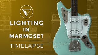 Lighting a Fender Jaguar in Marmoset Toolbag 3 |  Timelapse